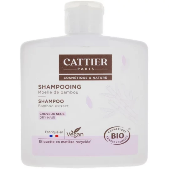 Cattier Shampooing Moelle de Bambou Cheveux Secs 250 ml