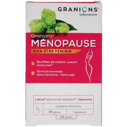 Granions Ménopause Bouffées de Chaleur Gélules x 28