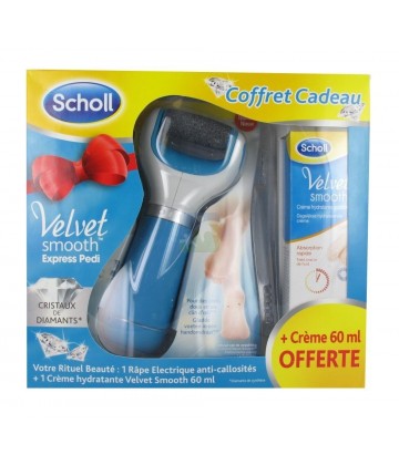 Scholl Velvet Smooth Râpe Electrique + Crème Hydratante 60 ml OFFERTE