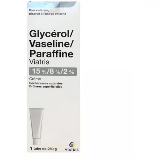 Mylan Viatris Glycérol Vaseline Paraffine Crème 250 g