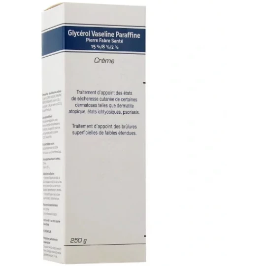 Glycérol, Vaseline, Paraffine Pierre Fabre Santé Crème 250 g