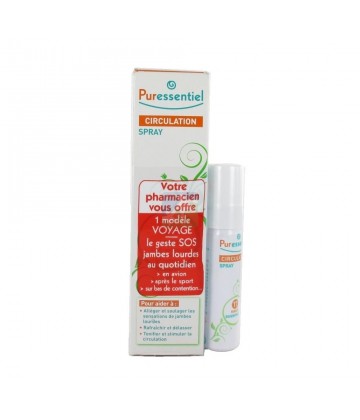 Puressentiel Spray Circulation Jambes Lourdes 100 ml + LE MODELE VOYAGE OFFERT