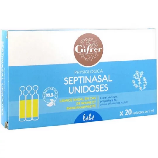 Gifrer Physiologica SeptiNasal Lavage Nasal Unidoses x 20