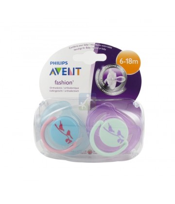 Philips Avent Sucette Fashion 6-18 Mois x 2 DOUBLON
