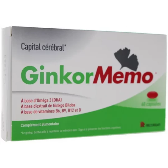 Ginkor Memo Capital Cérébral Capsules x 60