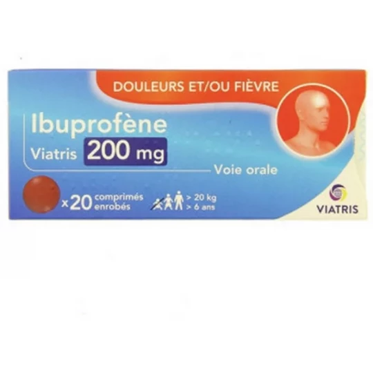 Ibuprofène Mylan Viatris 200 mg x 20