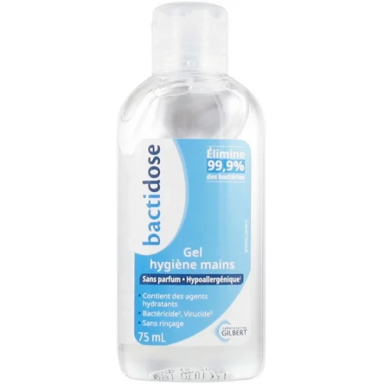 Gilbert Bactidose Gel Hydroalcoolique 75 ml
