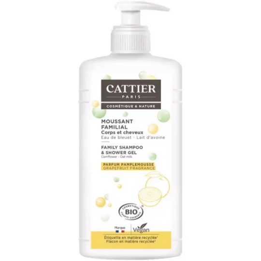 Cattier Shampooing Moussant Familial 1 L