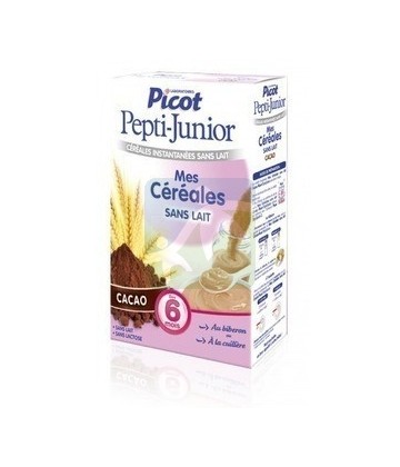 Picot Pepti Junior Mes 1ères Céréales Sans Lait Saveur Cacao 300 g 