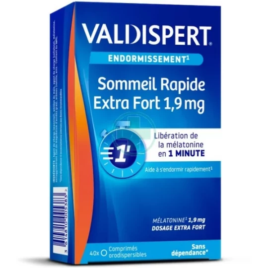 Valdispert Sommeil Rapide Extra Fort 1,9 mg Comprimés Orodispersibles - image 9