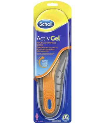 Scholl ActivGel Professionnels Paire de Semelles Femme 35,5-40