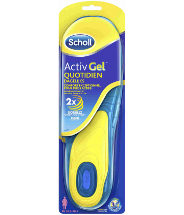 Scholl ActivGel Quotidien Paire de Semelles Femme 38-42