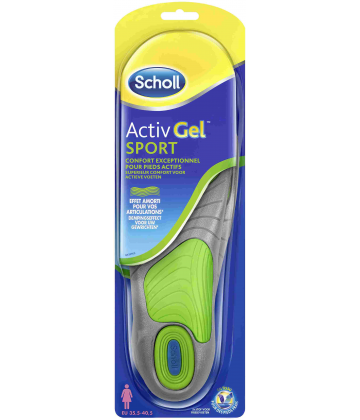 Scholl ActivGel Sport Paire de Semelles Femme 34,5 à 40,5