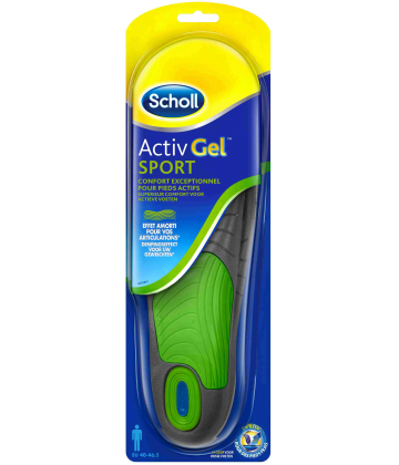 Scholl ActivGel Sport Paire de Semelles Homme 42-48