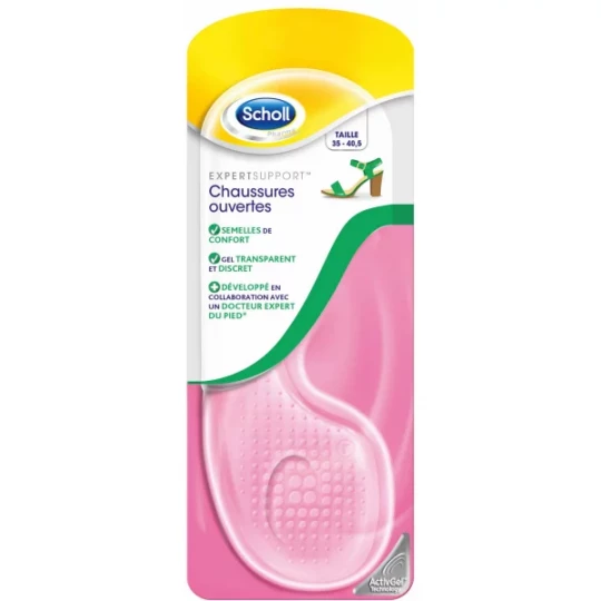 Scholl ActivGel Paire de Semelles Chaussures Ouvertes et Sandales 35-40,5