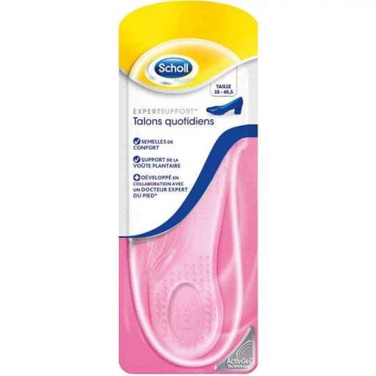 Scholl ActivGel Paire de Semelles Talons Quotidiens 35-40,5