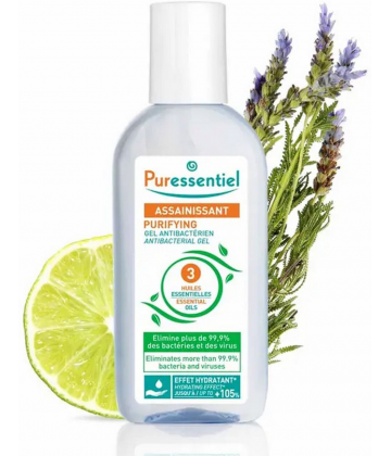Puressentiel 3 Huiles Essentielles Gel Antibactérien 80 ml
