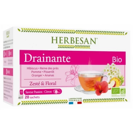 Herbesan Infusions Drainante Bio Sachets x 20