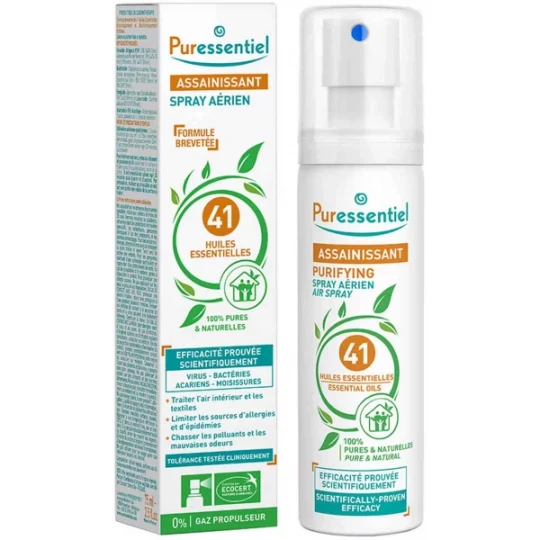 Puressentiel Spray Aérien Assainissant 41 Huiles essentielles 75 ml