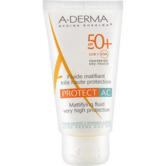 A-Derma Protect Fluide Matifiant Très haute Protection SPF50+ 40 ml