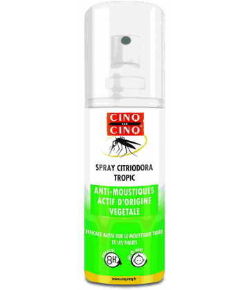 Cinq sur Cinq Spray Anti-Moustiques Formule au Naturel 100 ml