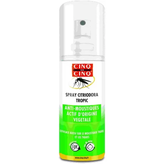 Cinq sur Cinq Spray Anti-Moustiques Formule au Naturel 100 ml