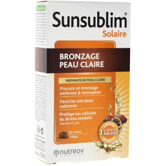 Nutreov Sunsublim Bronzage Peau Claire Uniforme