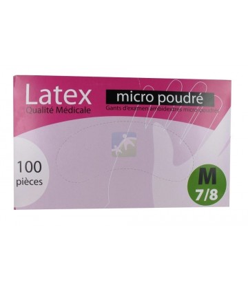 Exomen Gants Latex Taille M x 100