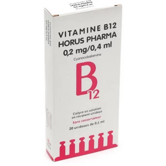 Vitamine B12 Horus 0,2 mg/0,4 mg x 20