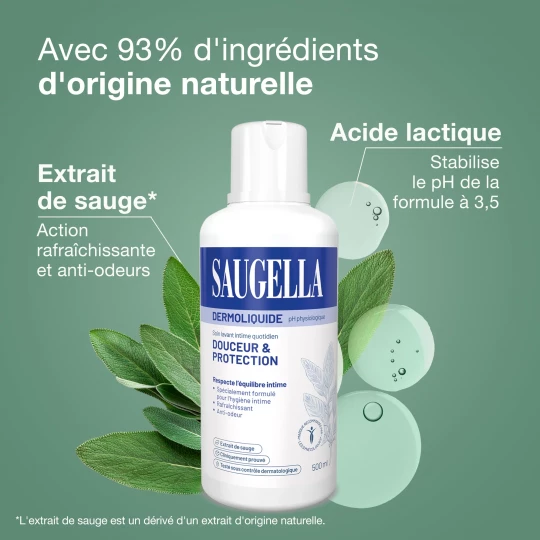 Saugella Dermoliquide Emulsion Lavante Douce 100 ml - image 3