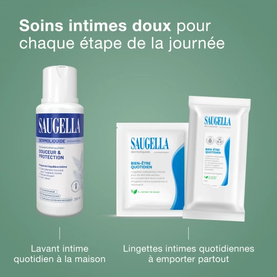 Saugella Dermoliquide Emulsion Lavante Douce 100 ml - image 8