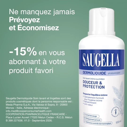 Saugella Dermoliquide Emulsion Lavante Douce 100 ml - image 9