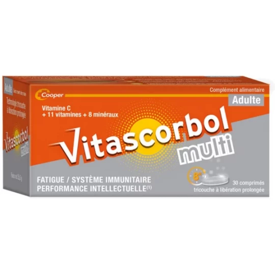 Vitascorbol Multi 12 Vitamines & 8 Minéraux x 30