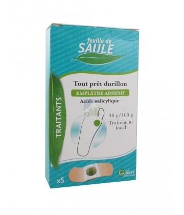 Feuille de saule tout prêt durillon 40 g/100 g x 5