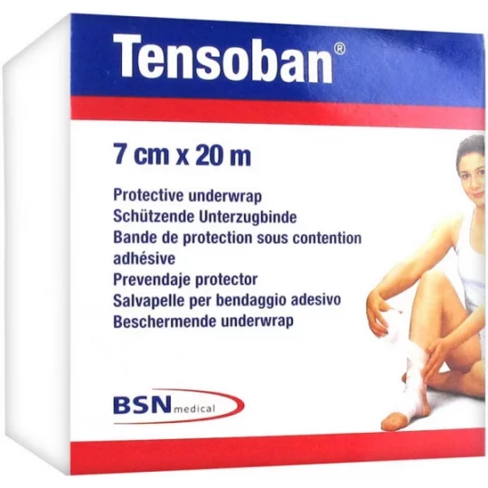 Tensoban Bande de Protection sous Contention Adhésive 7 cm x 20 m