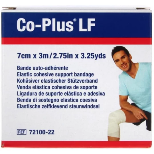 Co-Plus LF Bande Auto-Adhérente 7 cm x 3 m