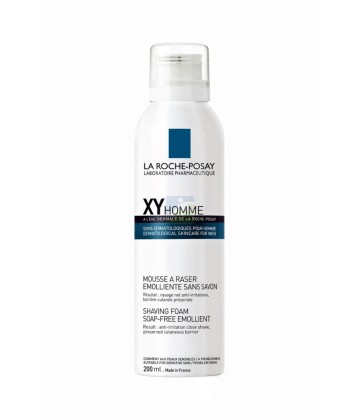 La Roche-Posay XY Homme Mousse à Raser Emolliente Sans Savon 200 ml (NSFP) 
