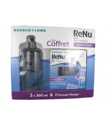 Renu Solutions Multifonctions 3 x 360 ml + 2 Formats Voyage 60 ml