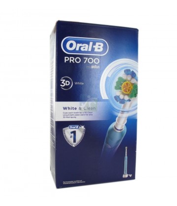 Oral-B Brosse à Dents Electrique Pro 700 3D White & Clean 