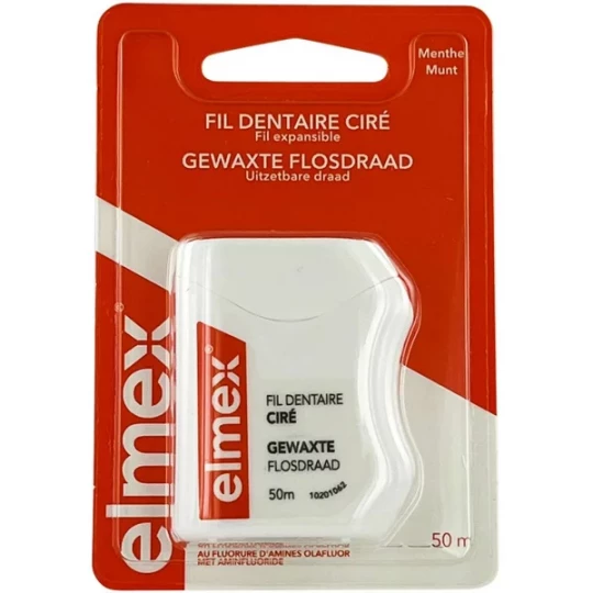 Elmex Fil Dentaire Ciré 50 m