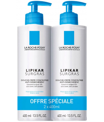 La Roche-Posay Lipikar Surgras Liquide 2 x 400 ml