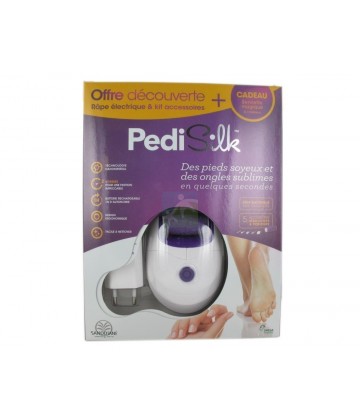 Sanodiane PediSilk Râpe Electrique Anti-Callosités + Serviette Magique