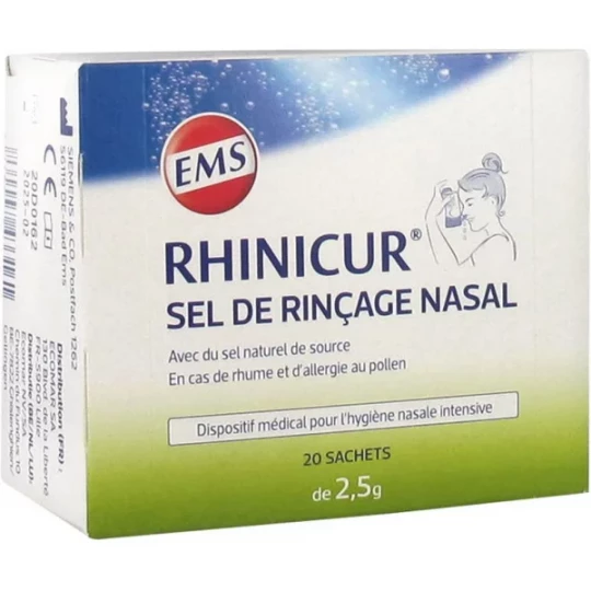 Rhinicur Sel de Rinçage Nasal x 20