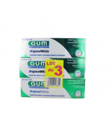 GUM Dentifrice OriginalWhite 3 x 75 ml