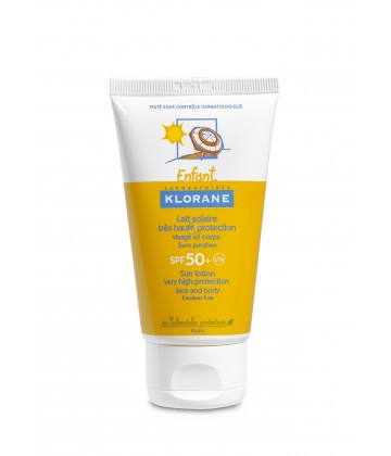 Klorane Lait Solaire Enfant Très Haute Protection SPF50+ 75 ml