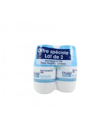 Etiaxil Déodorant Roll-On Anti-Transpirant 48h 2 x 50 ml