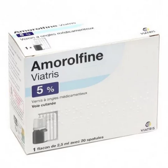 Amorolfine Mylan Viatris 5% Vernis à Ongles médicamenteux 2,5 ml