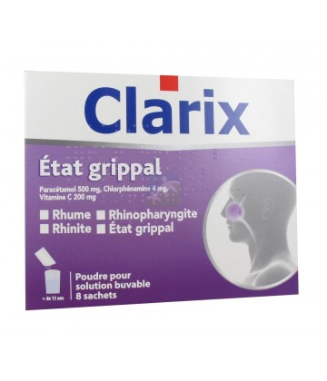 Clarix Etat Grippal x 8