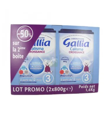 Gallia Calisma Croissance 3ème âge 800 g x 2