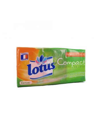 Lotus Compact Mouchoirs Etuis x 6
